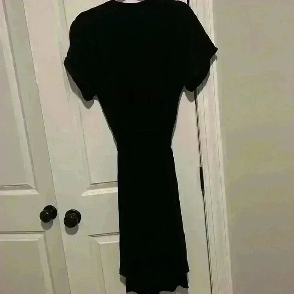 Ava & Viv size X black dress button down w tie like new condition - Picture 2 of 8
